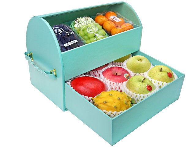 Fruit Basket - Mid Autumn Double Deck Fruit Hamper C8 - 0ML0809A1 Photo