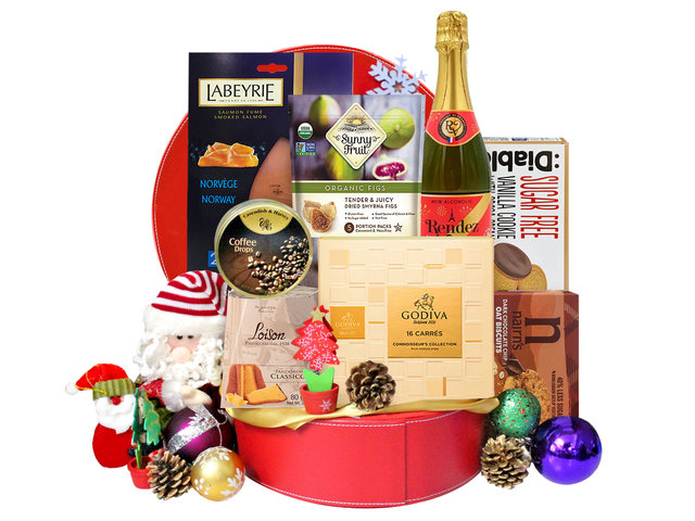 Wine n Food Hamper - Christmas Fancy Special Gift Hamper D - L19179 Photo