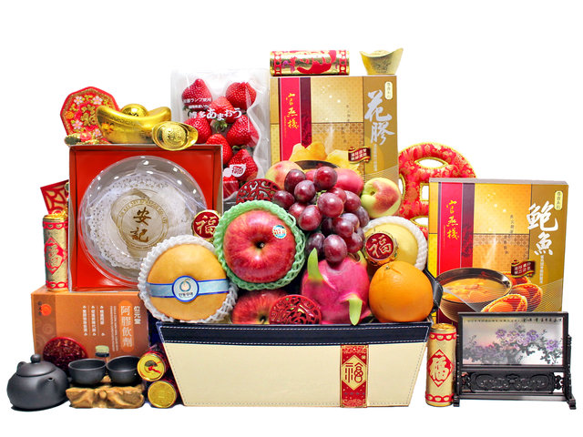 新年果篮Hamper - 农历新年拜年礼物篮 R97 - L36511602 Photo