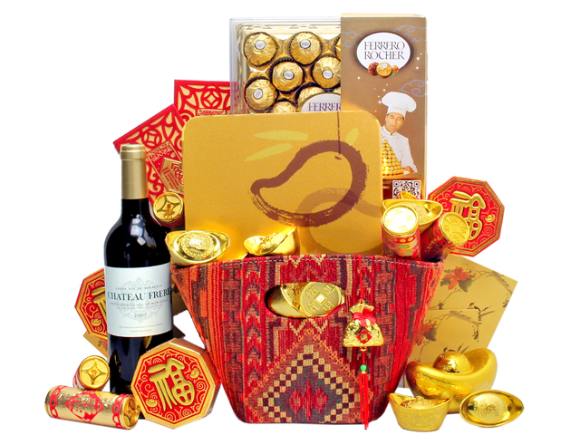 新年果籃Hamper - 農曆新年拜年禮物籃 R99 - L36511820 Photo