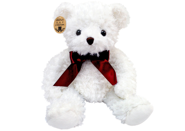 泰迪熊毛公仔 - Barnes & Coleman 經典白色 Teddy Bear - L98576 Photo